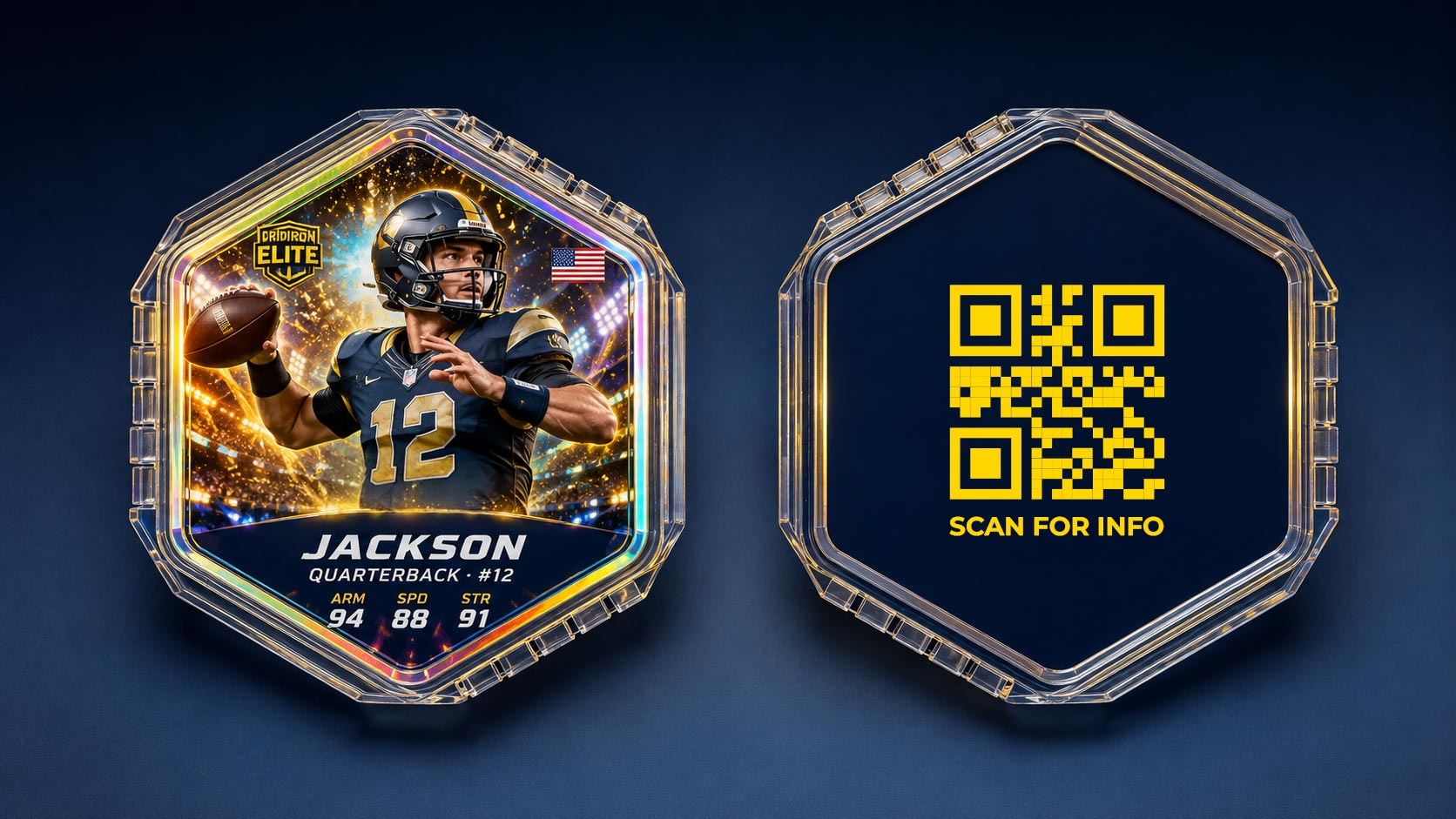 Front back QR